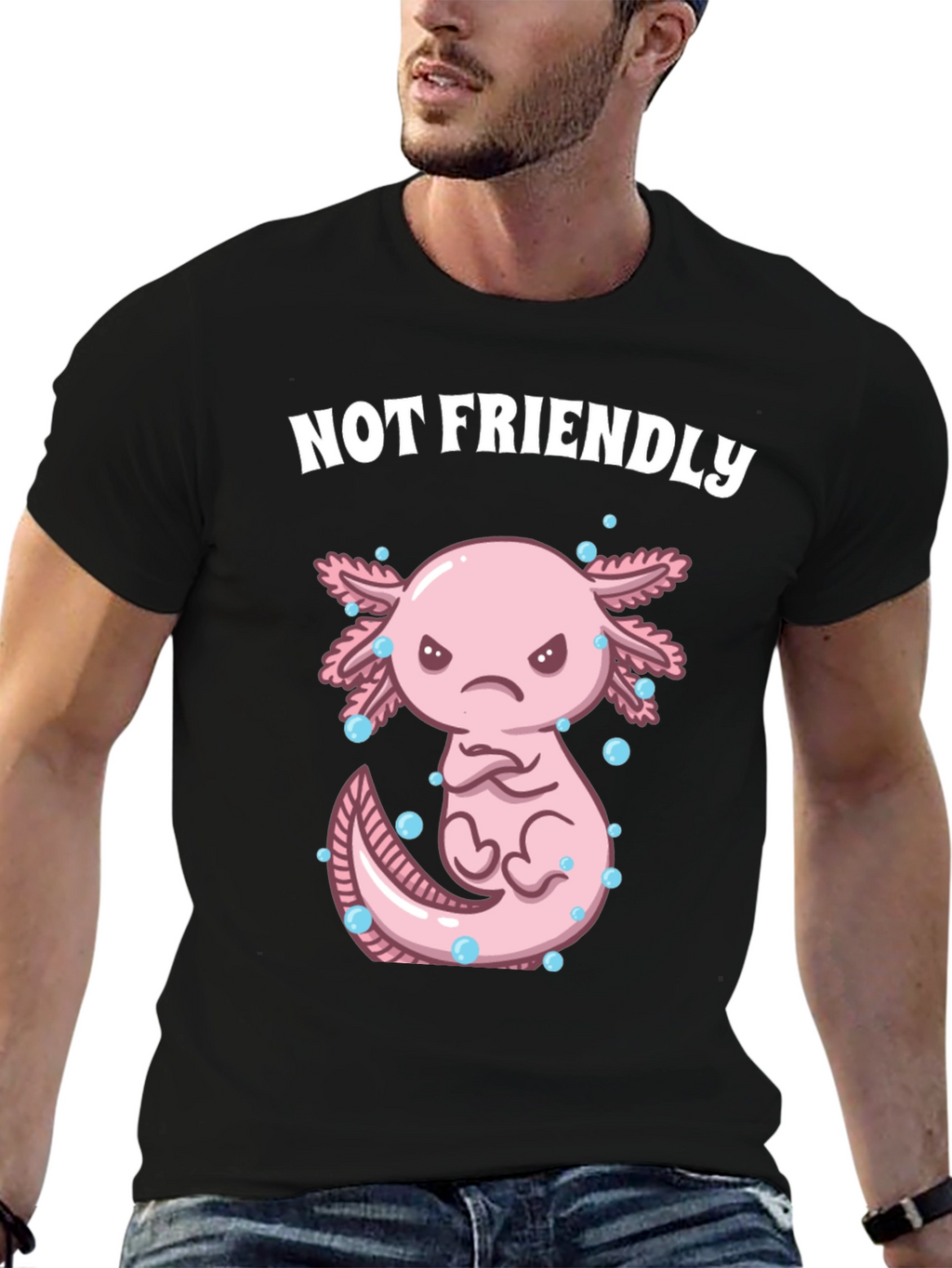 Not Friendly Axolotl T-Shirt