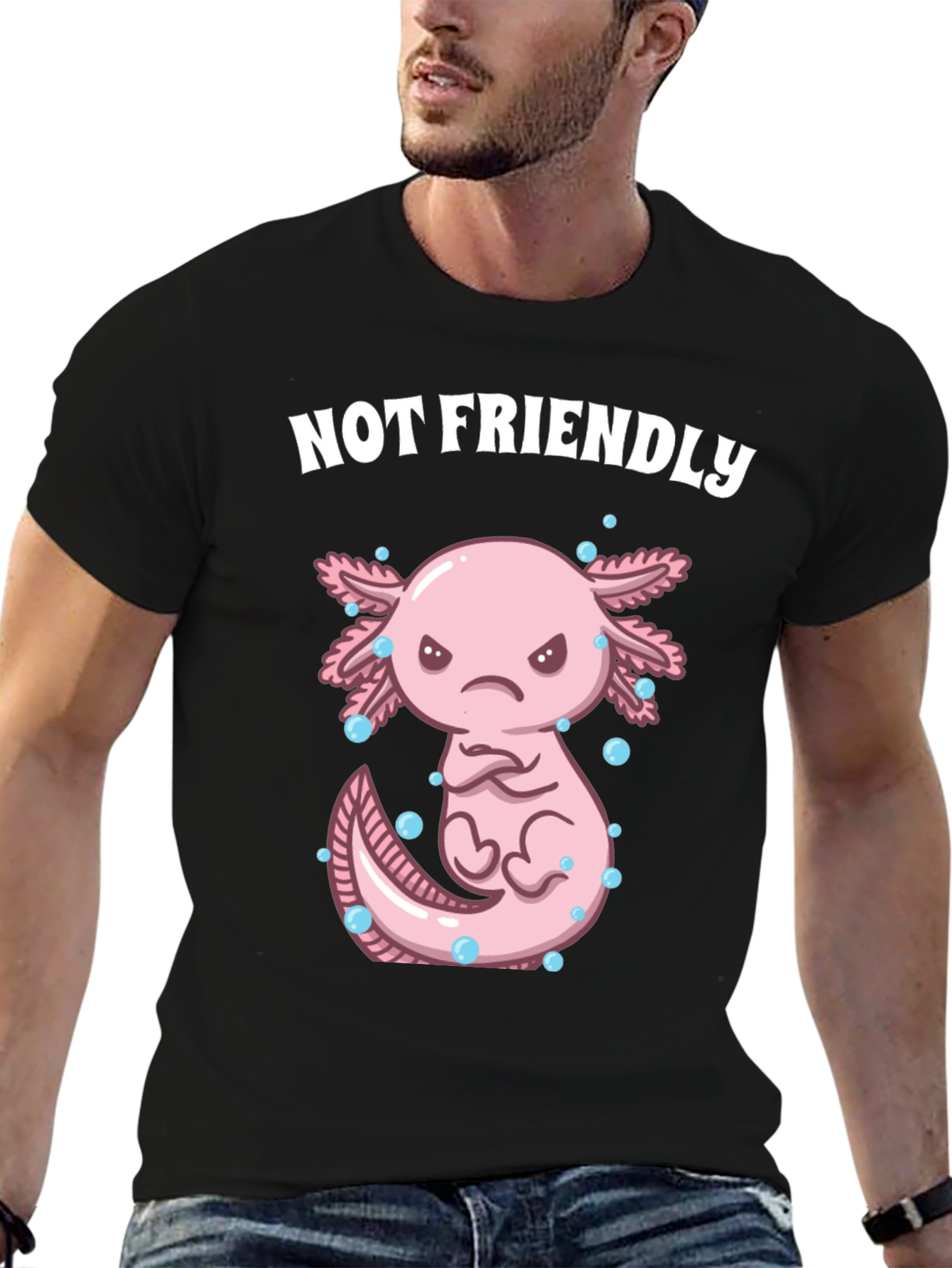 Not Friendly Axolotl T-Shirt