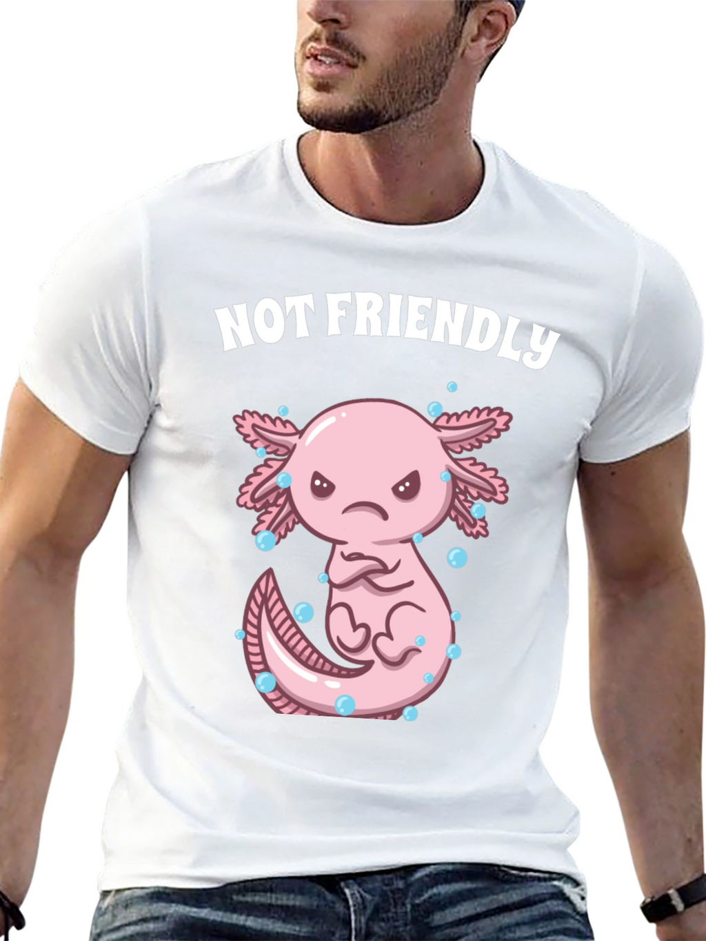 Not Friendly Axolotl T-Shirt