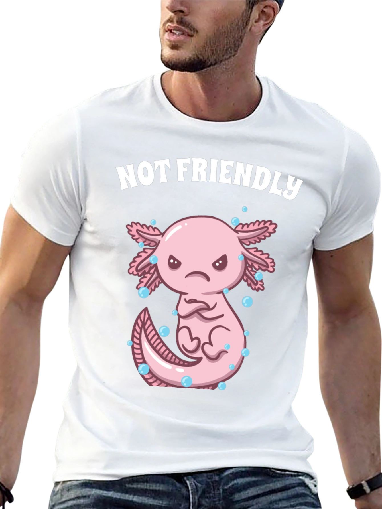 Not Friendly Axolotl T-Shirt