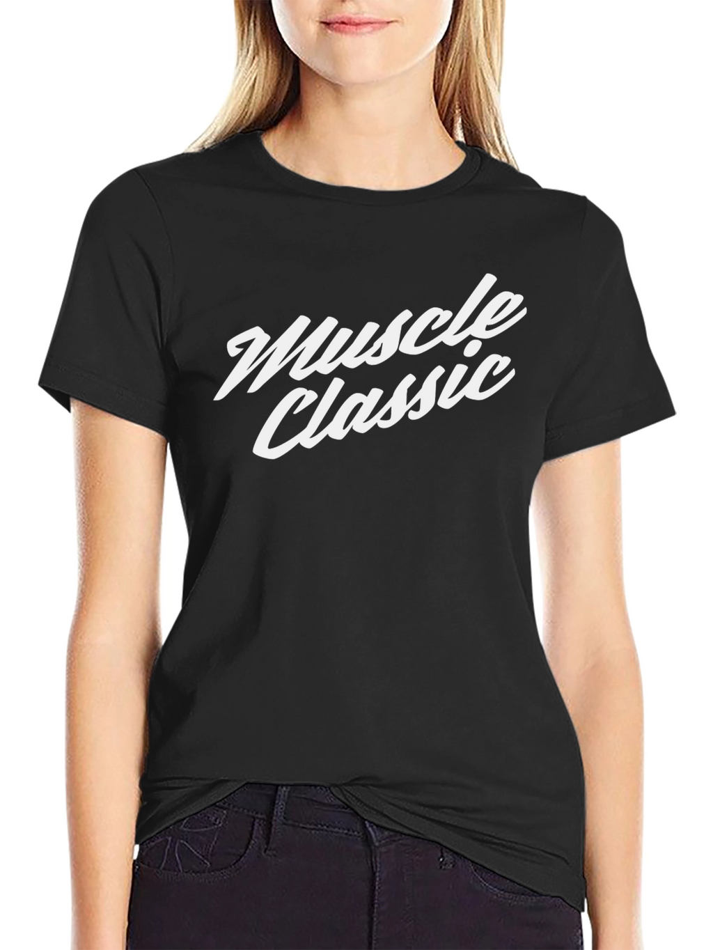 Muscle Classic Black T-Shirt - Premium Cotton