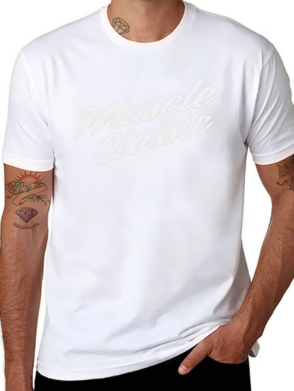Muscle Classic Black T-Shirt - Premium Cotton