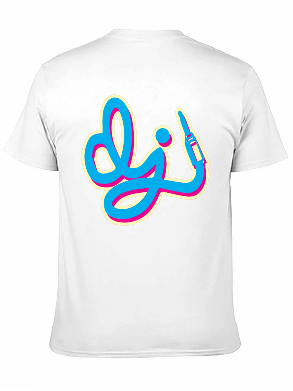 Retro DJ Graphic Tee - Black
