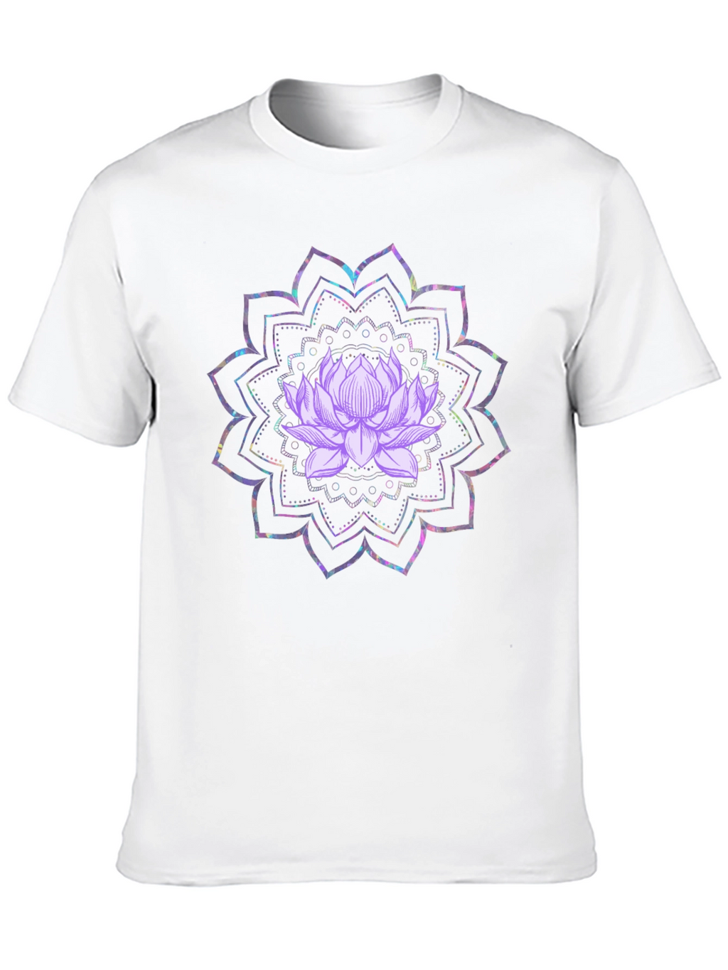 Lotus Mandala Graphic Tee - Black