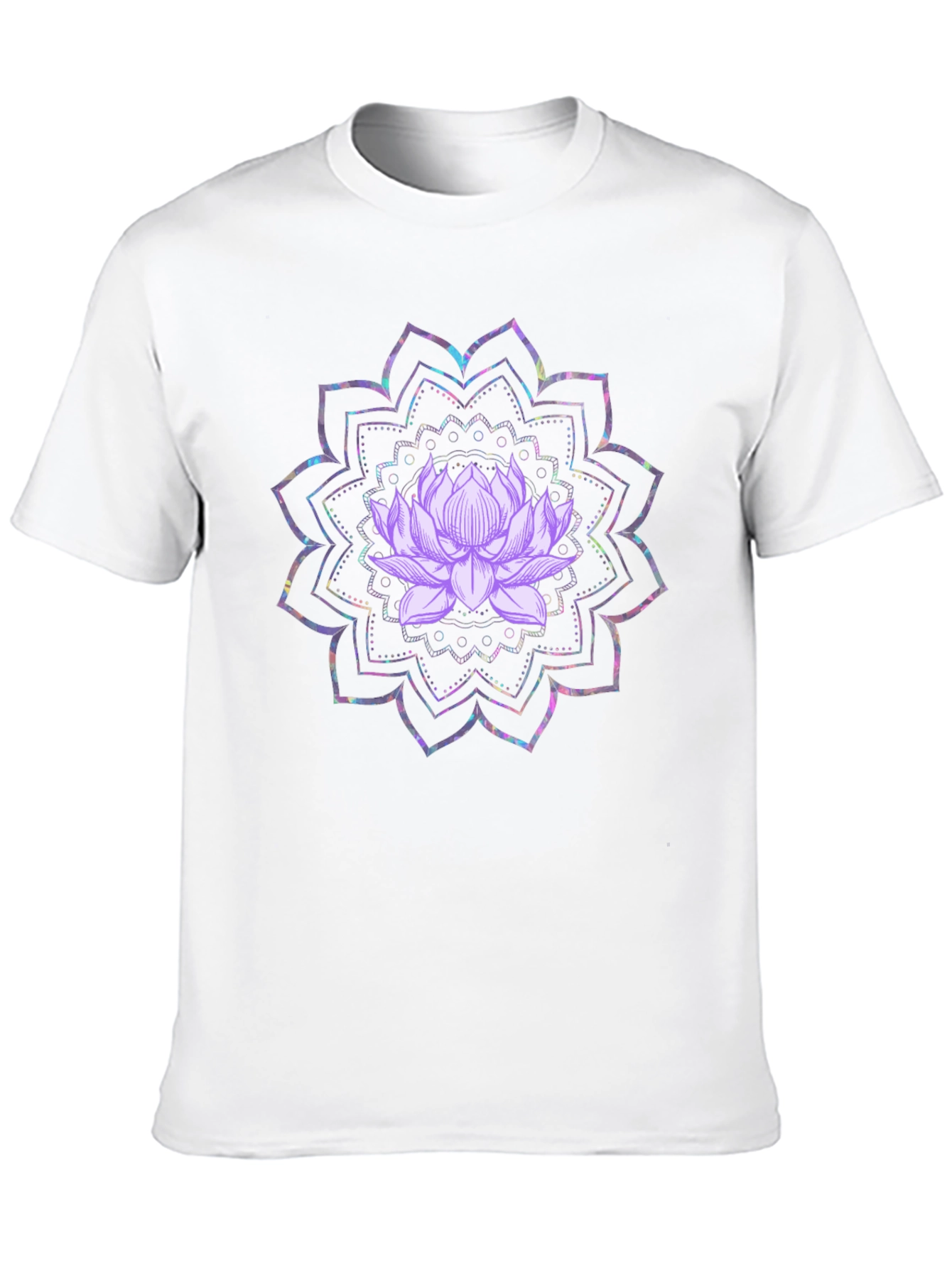 Lotus Mandala Graphic Tee - Black