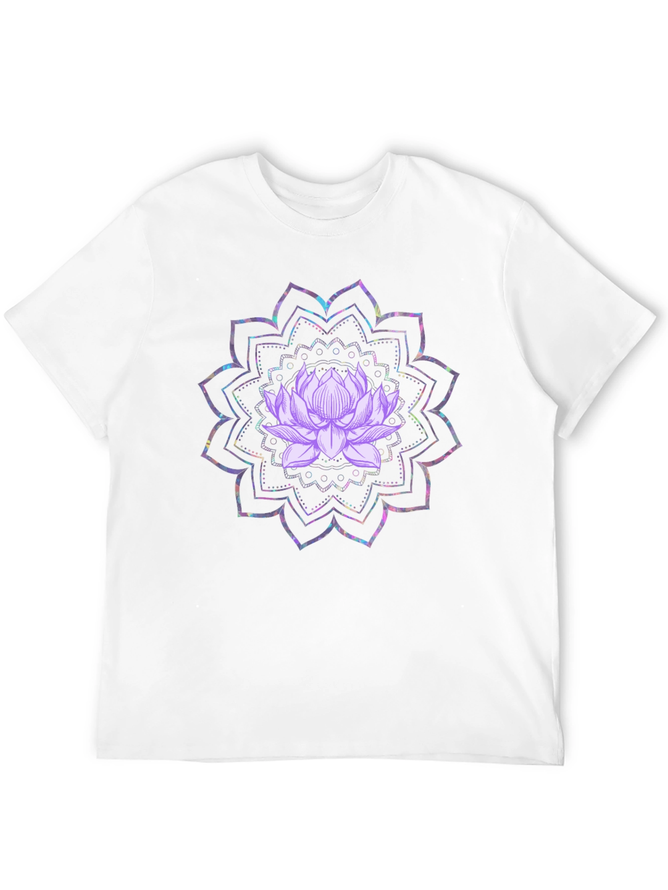 Lotus Mandala Graphic Tee - Black