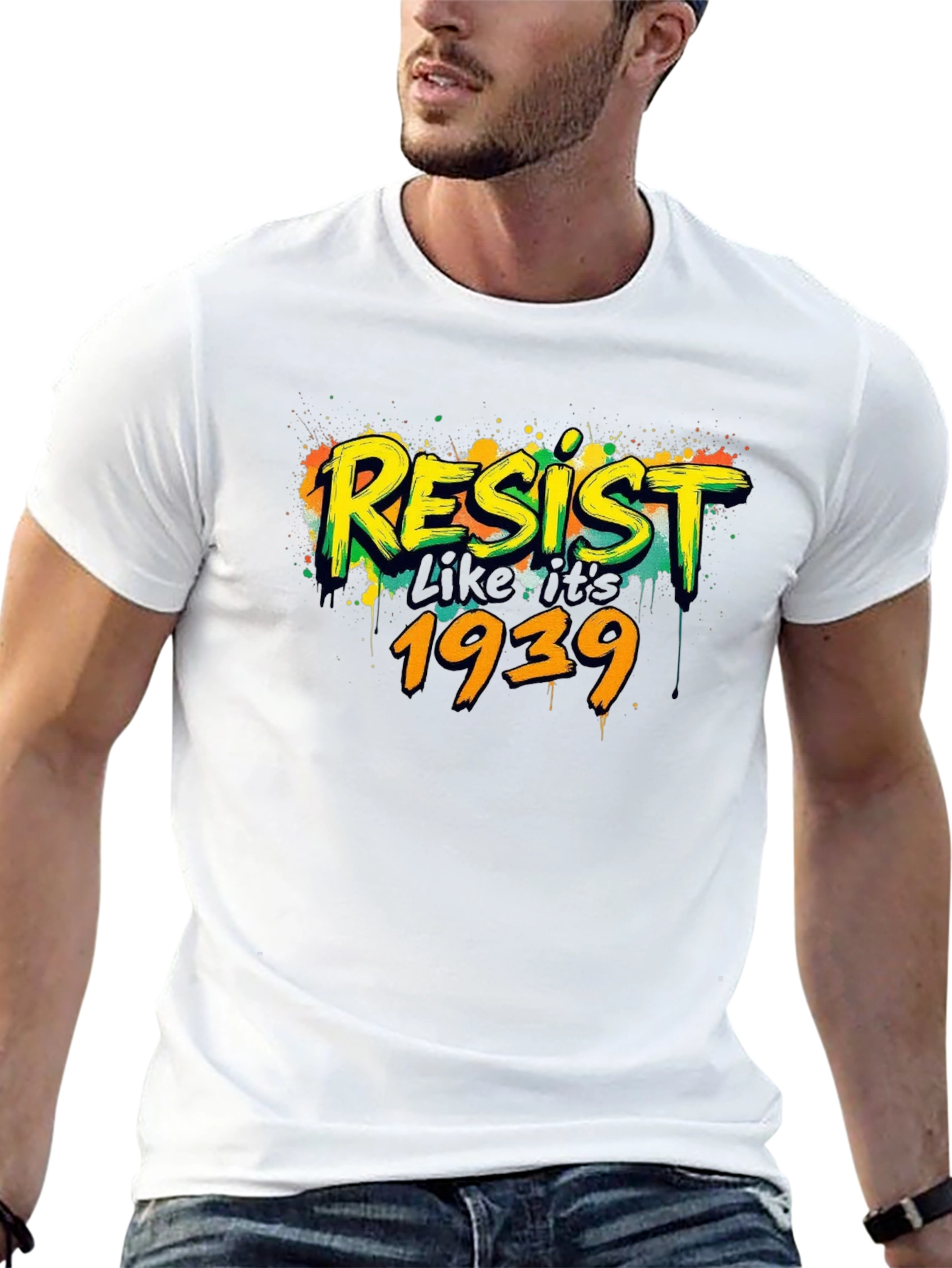 Resist Like Its 1939 Black Graphic Tee