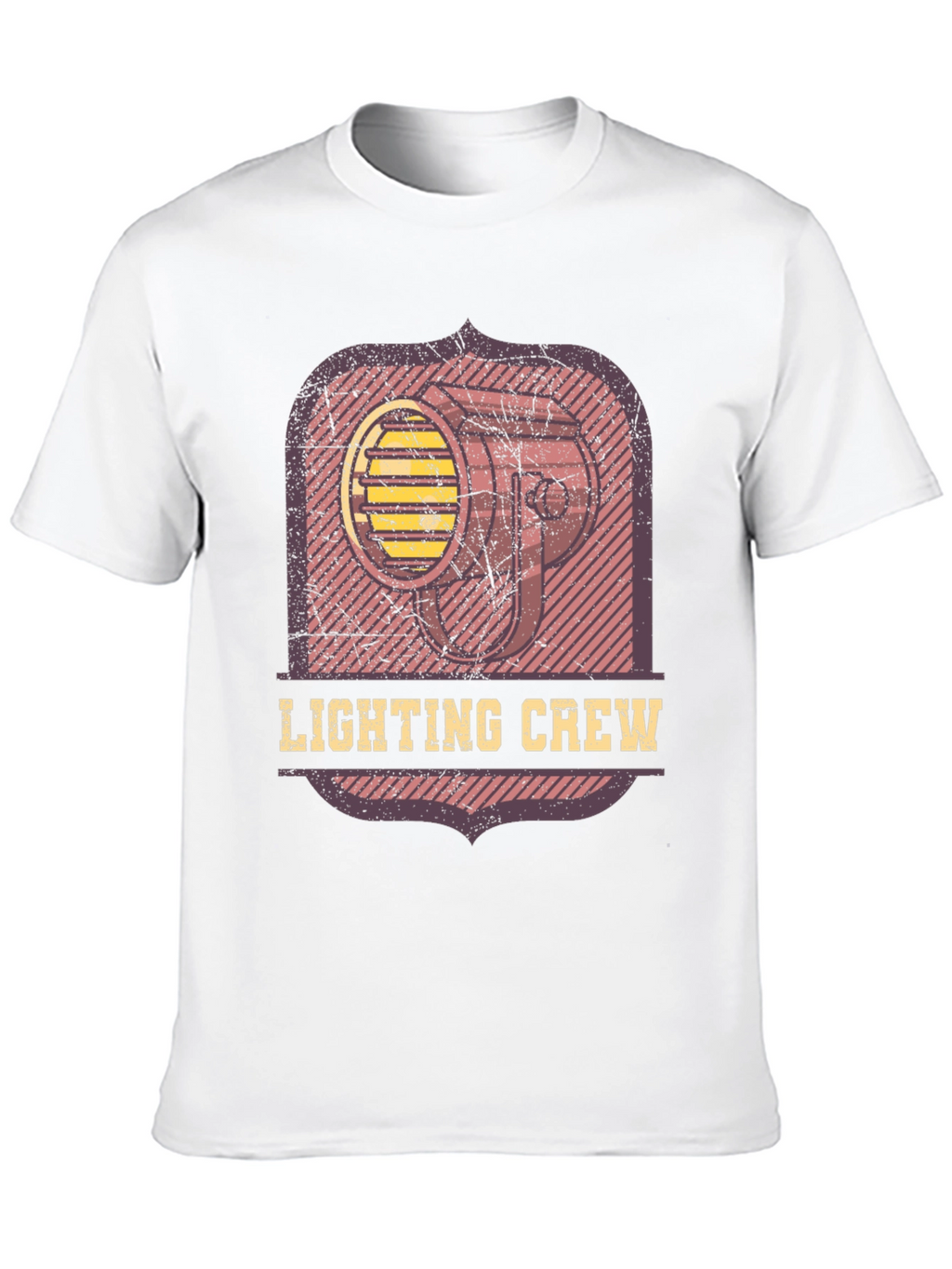 Lighting Crew Graphic Tee - Black Cotton T-Shirt