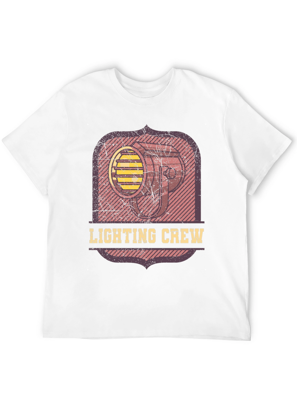 Lighting Crew Graphic Tee - Black Cotton T-Shirt