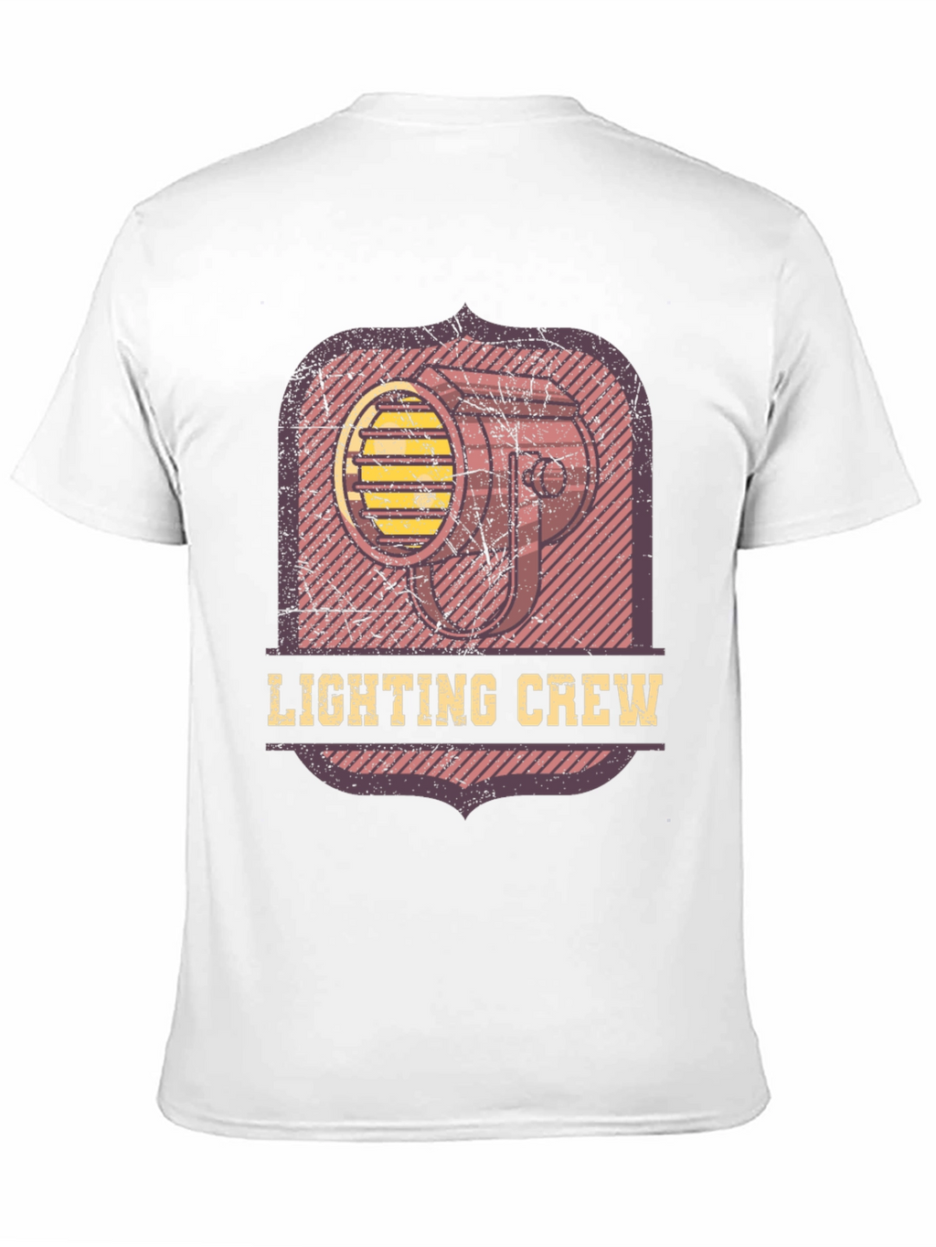 Lighting Crew Graphic Tee - Black Cotton T-Shirt