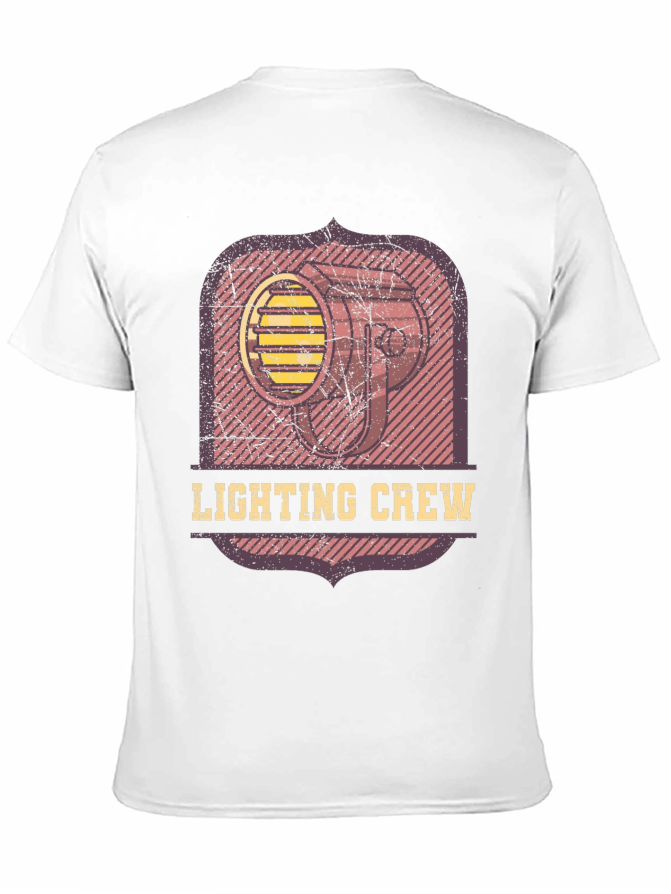 Lighting Crew Graphic Tee - Black Cotton T-Shirt