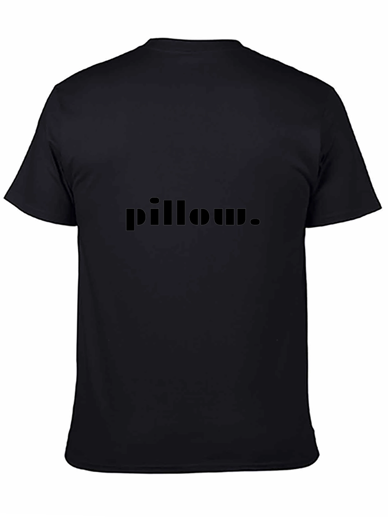 Mens Black pillow. Graphic T-Shirt