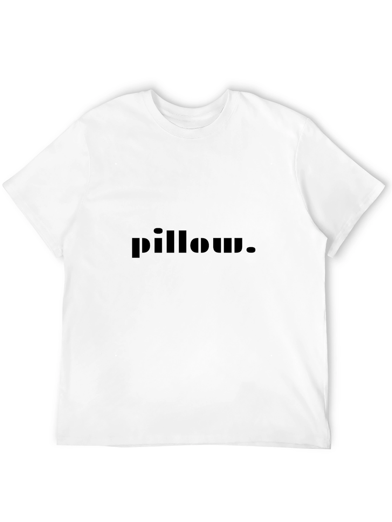Mens Black pillow. Graphic T-Shirt