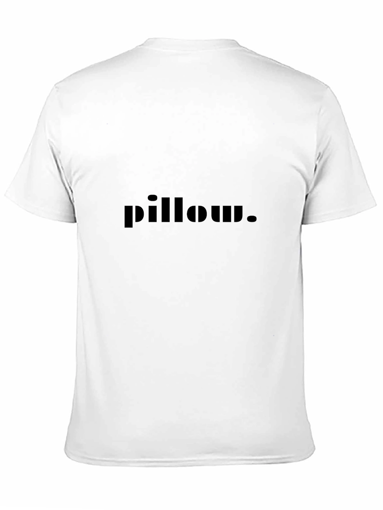Mens Black pillow. Graphic T-Shirt