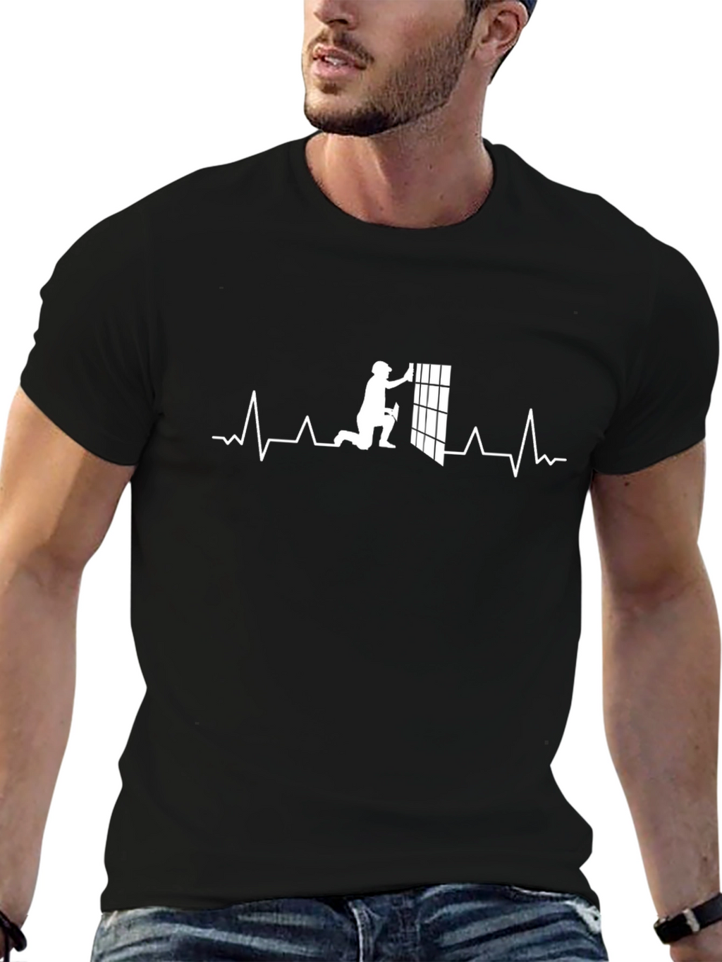 Window Cleaner Heartbeat T-Shirt