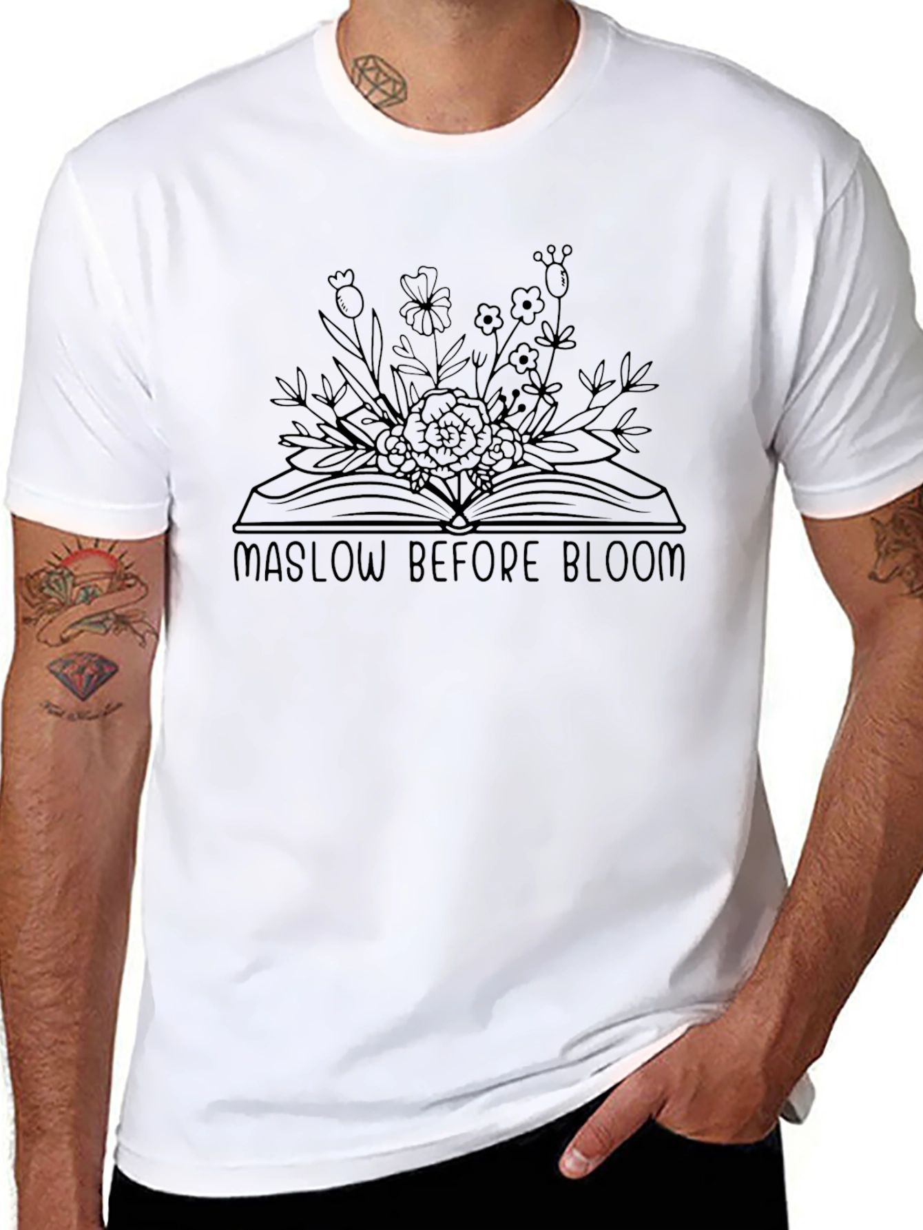 Maslow Before Bloom Graphic T-Shirt