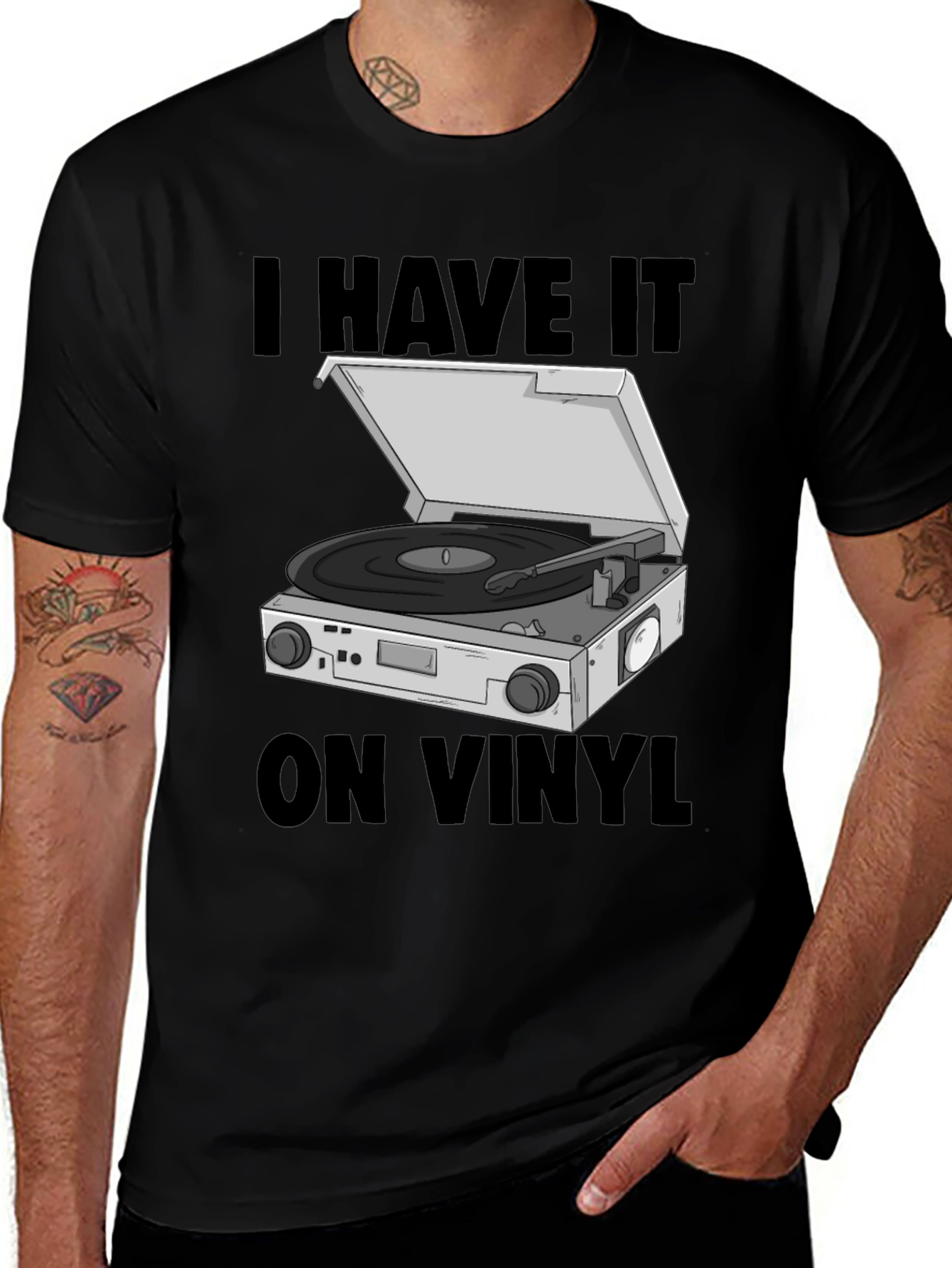 I Have it On Vinyl Graphic T-Shirt