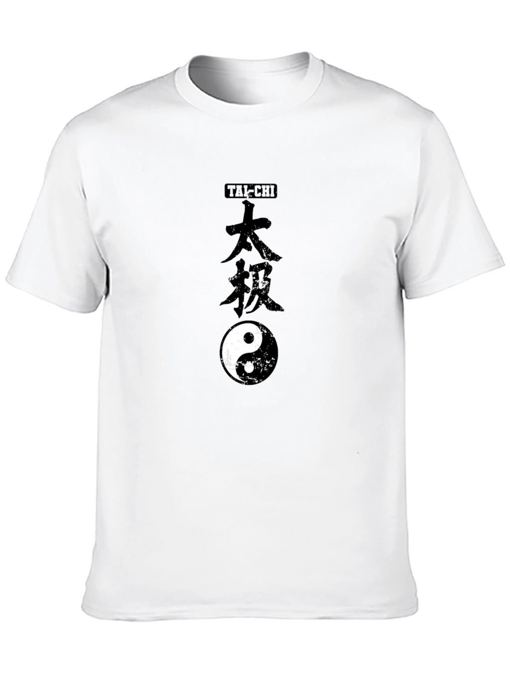 Tai-Chi Yin Yang Graphic Tee - Black Cotton T-Shirt
