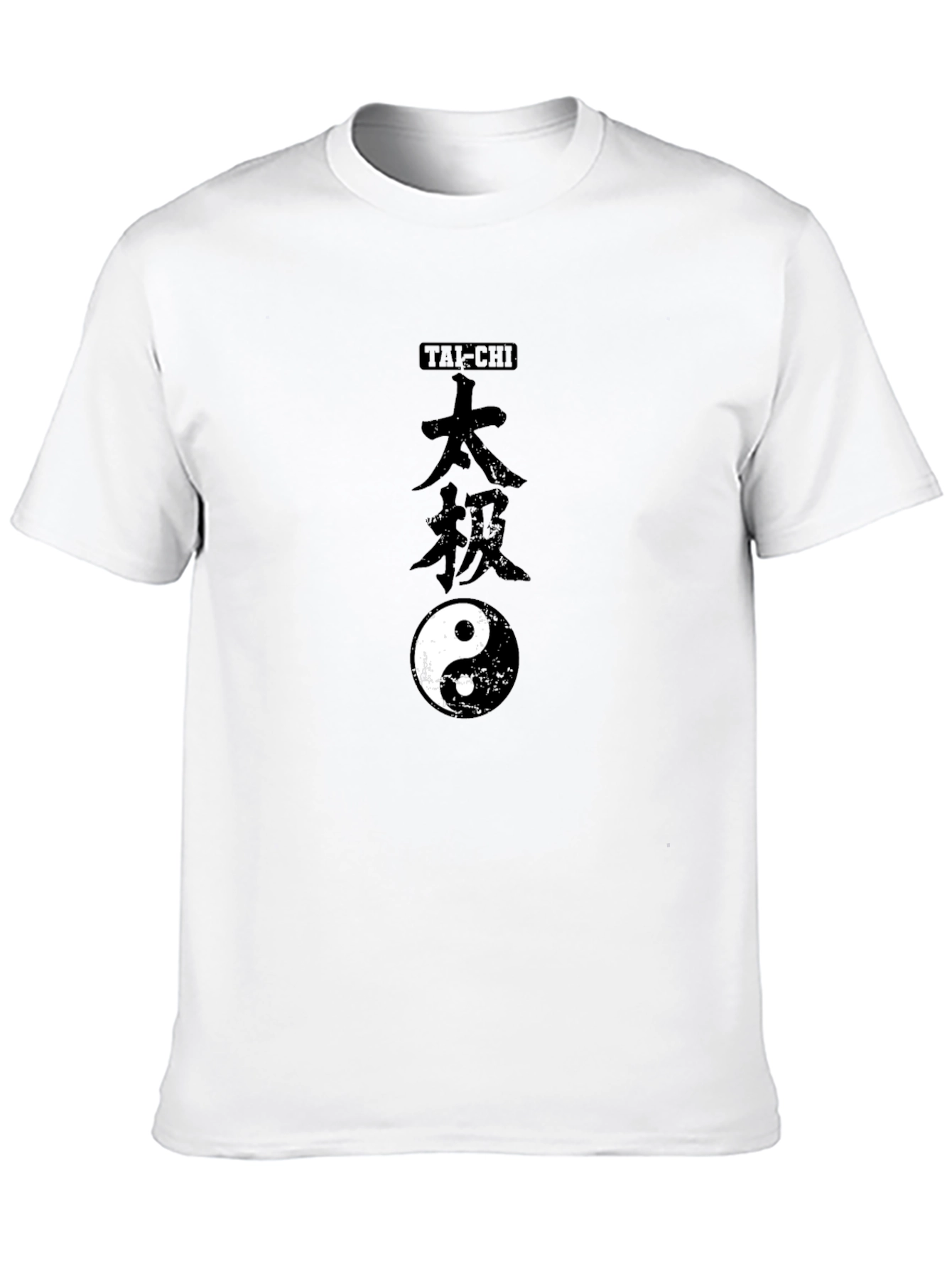 Tai-Chi Yin Yang Graphic Tee - Black Cotton T-Shirt