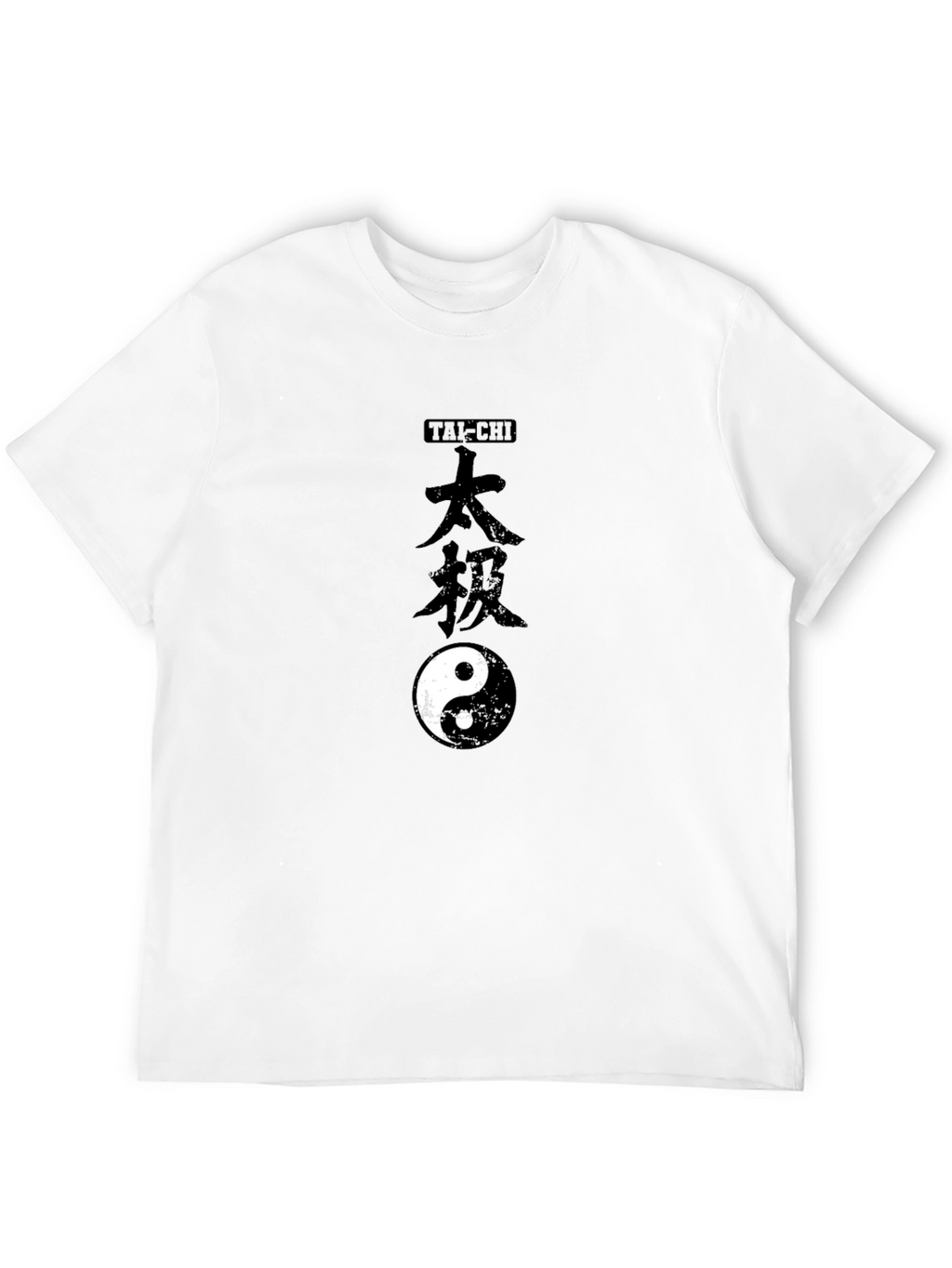 Tai-Chi Yin Yang Graphic Tee - Black Cotton T-Shirt