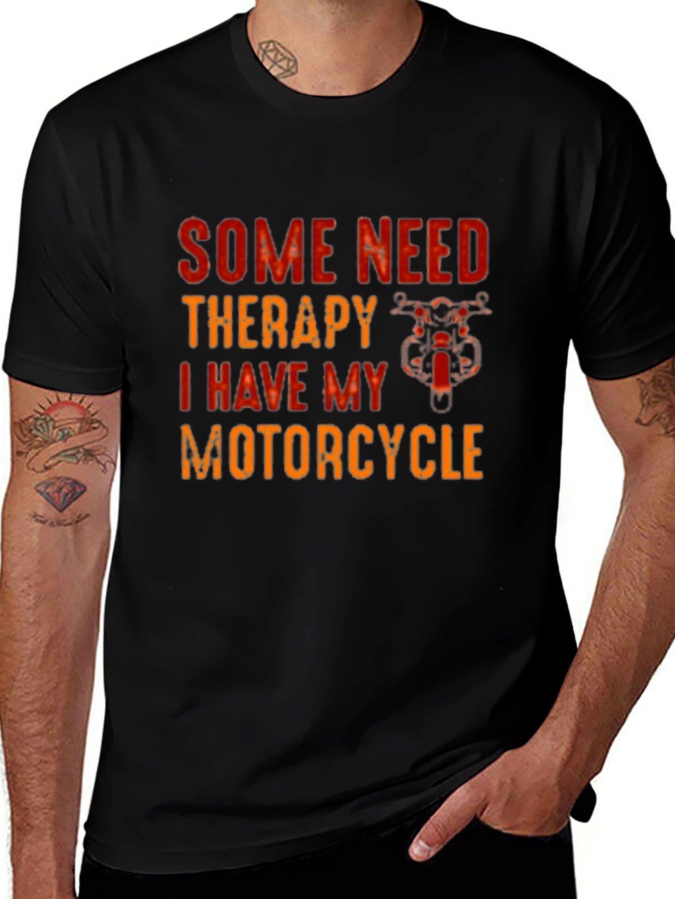Therapy Motorcycle Black T-Shirt