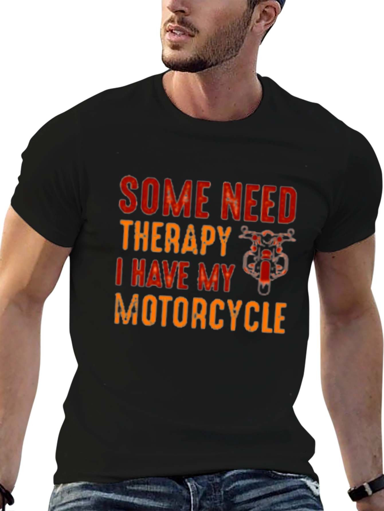 Therapy Motorcycle Black T-Shirt