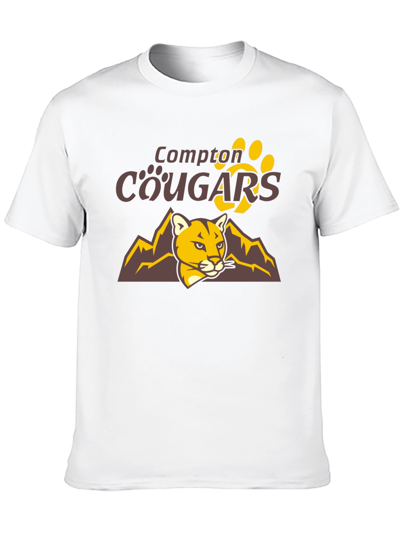 Compton Cougars Graphic T-Shirt - Black