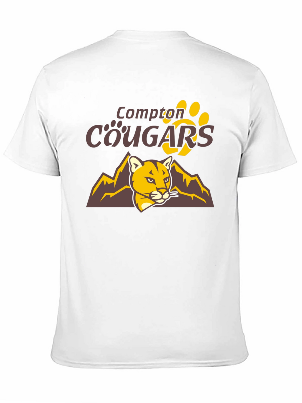 Compton Cougars Graphic T-Shirt - Black