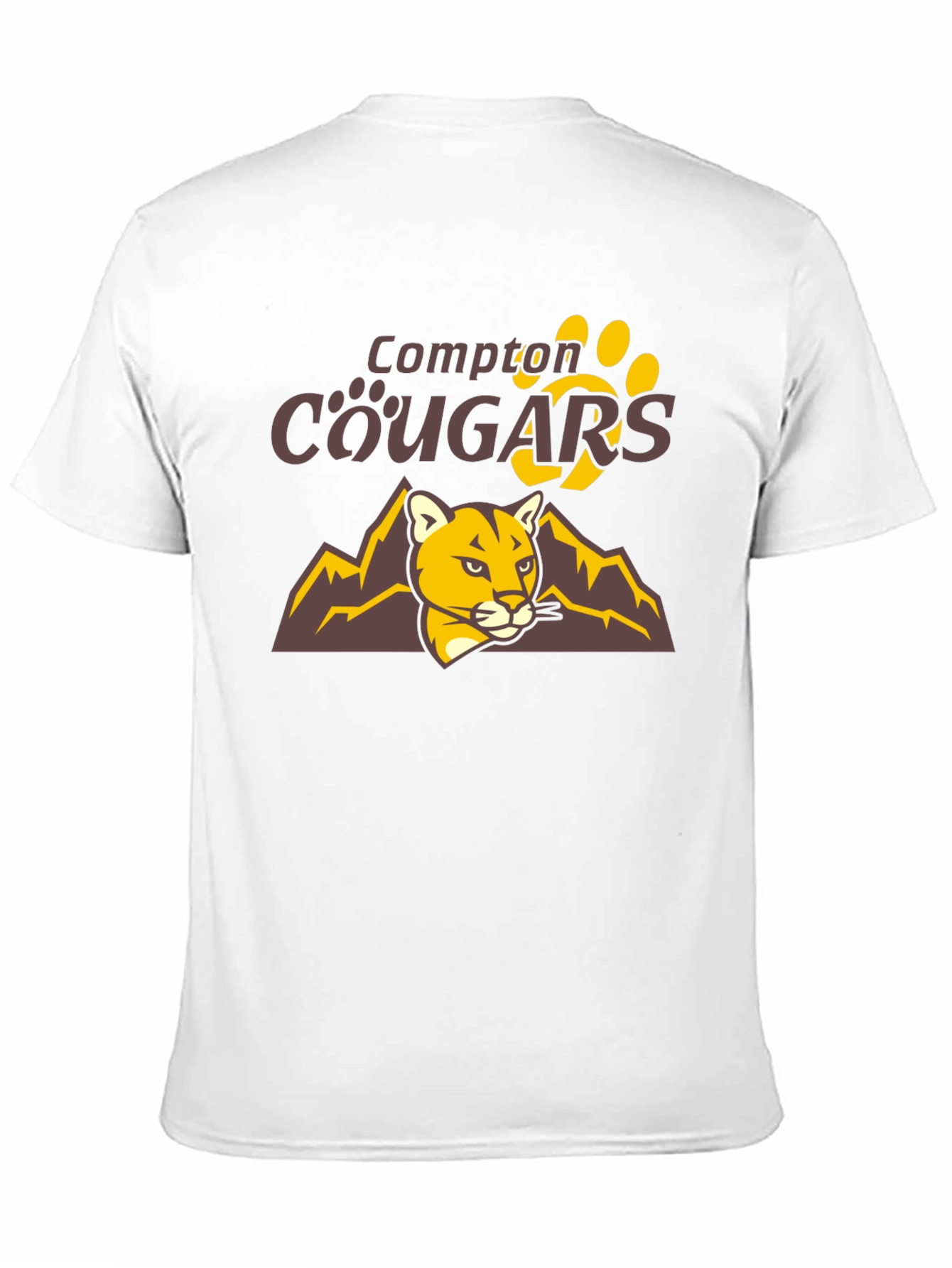 Compton Cougars Graphic T-Shirt - Black