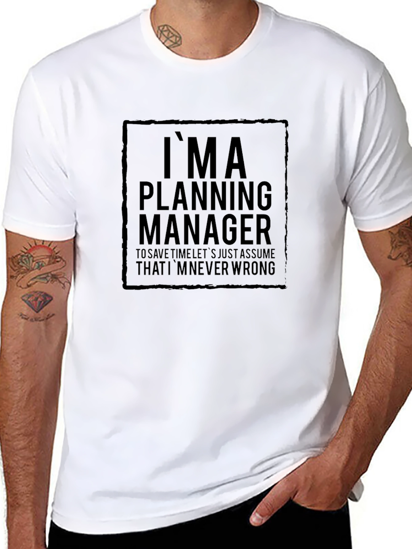 Im a Planning Manager Black T-Shirt