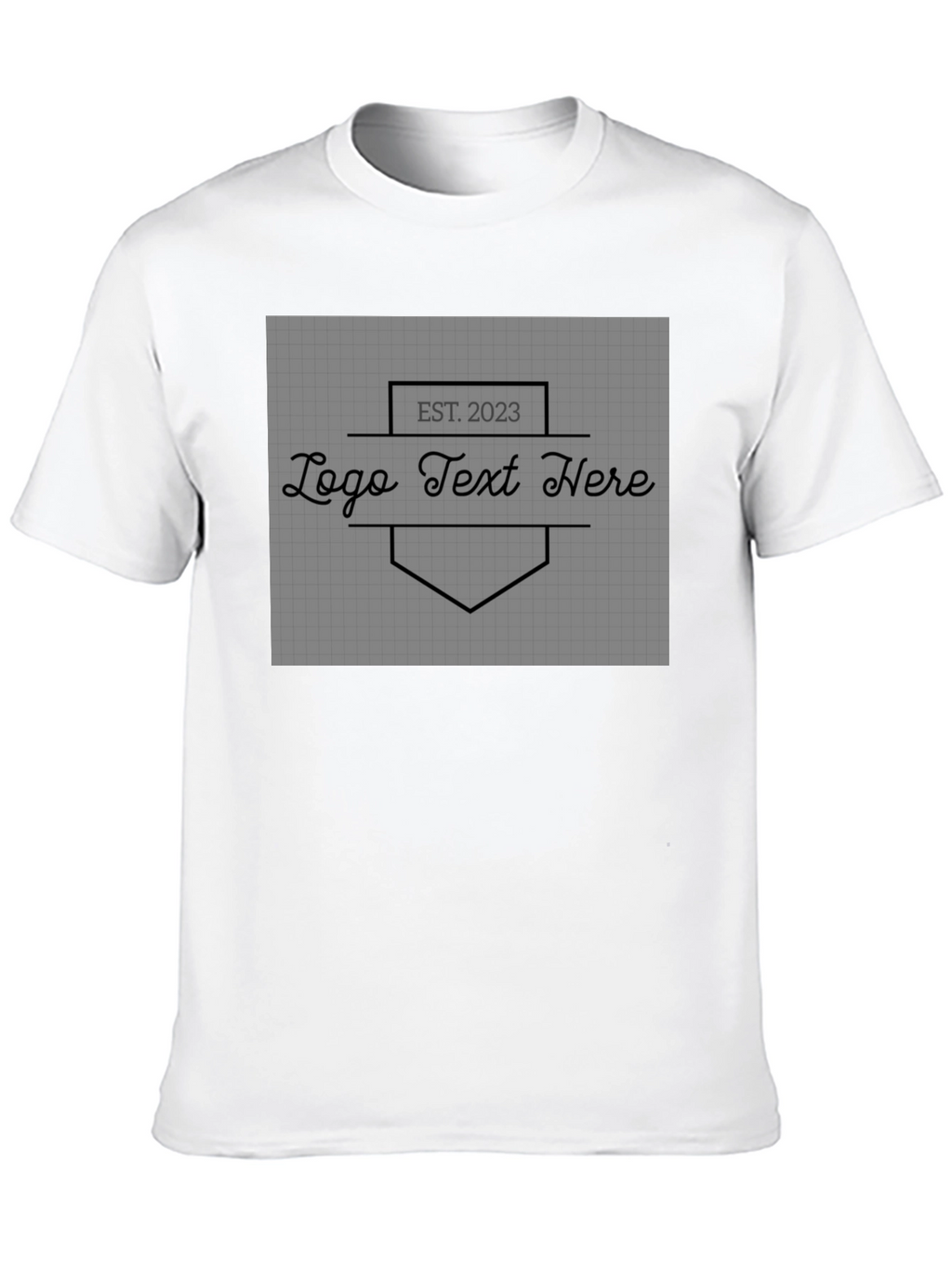 Customizable Logo Black T-Shirt - Unisex