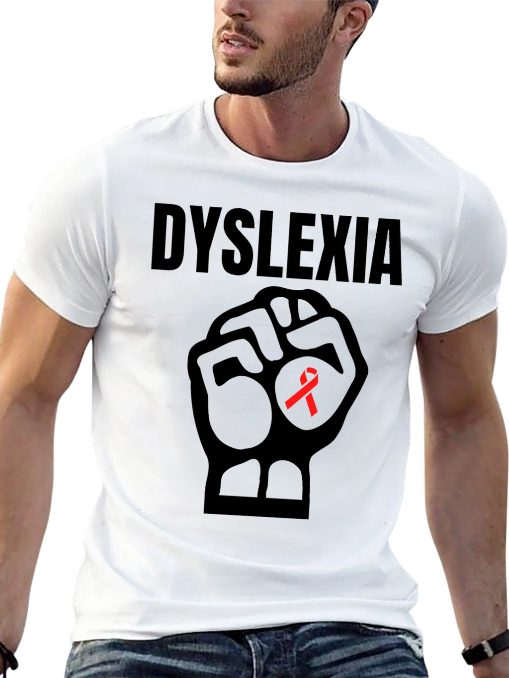 Dyslexia Awareness Fist T-Shirt