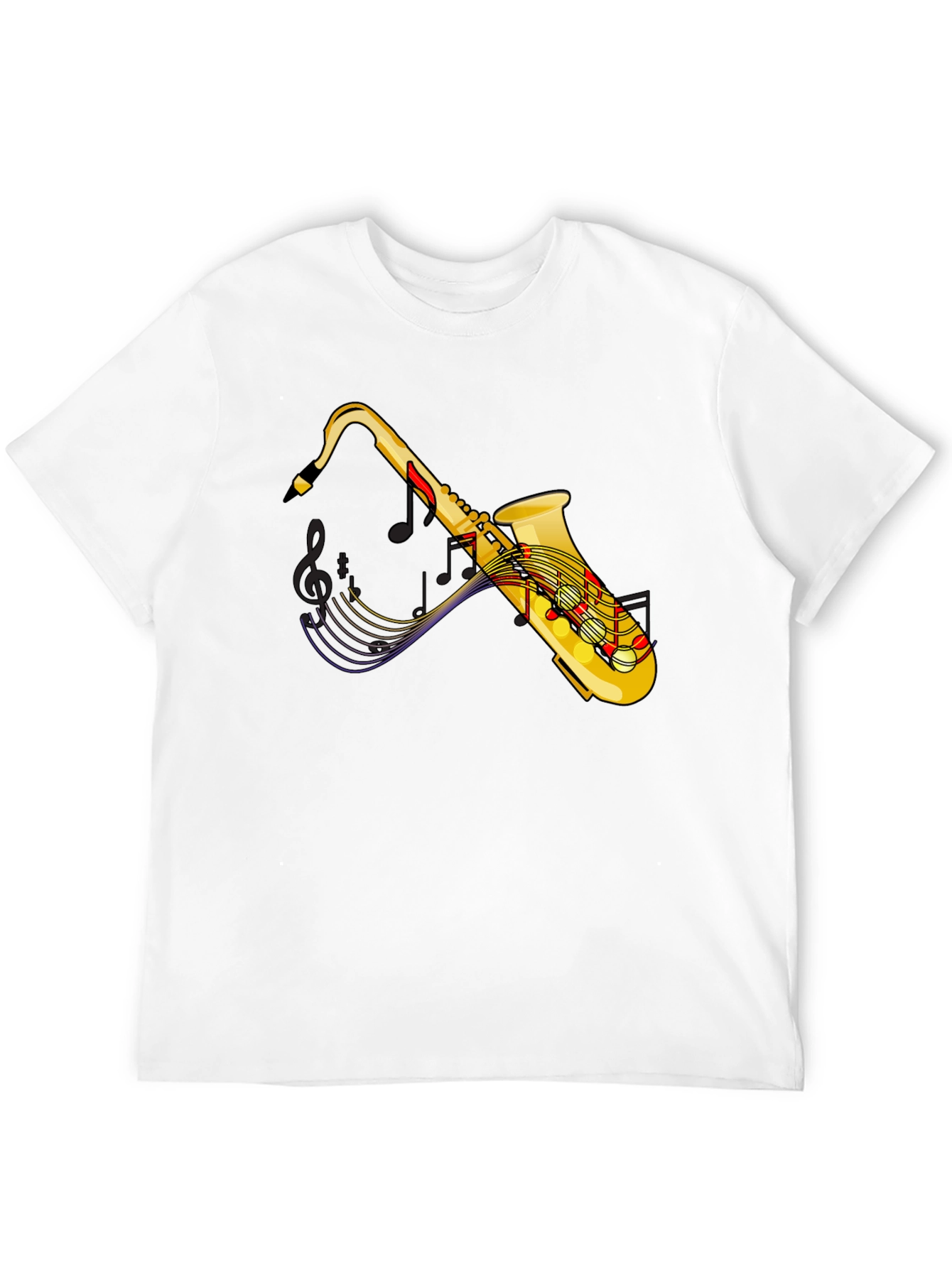 Saxophone Music T-Shirt - Black Graphic Tee