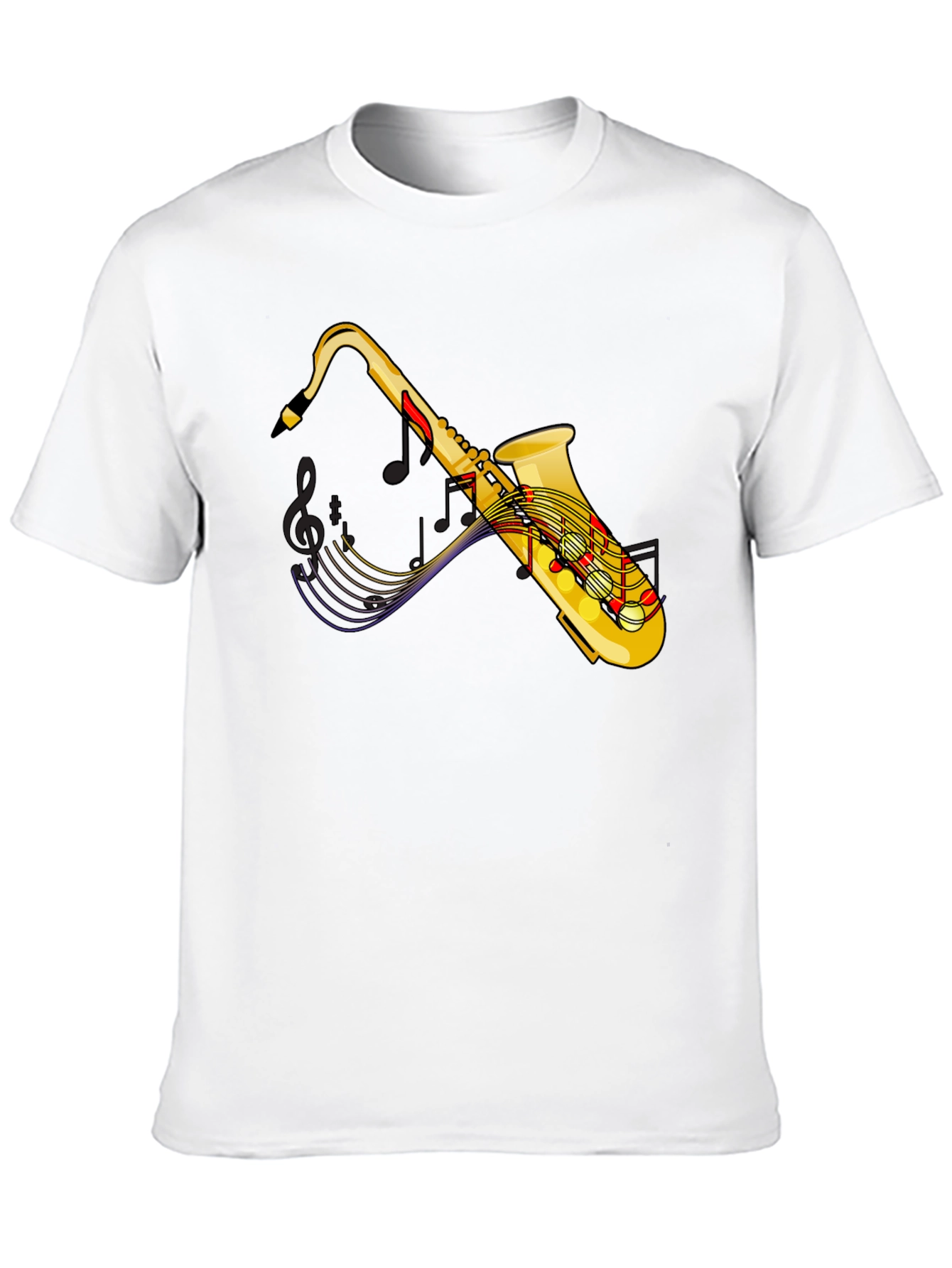 Saxophone Music T-Shirt - Black Graphic Tee