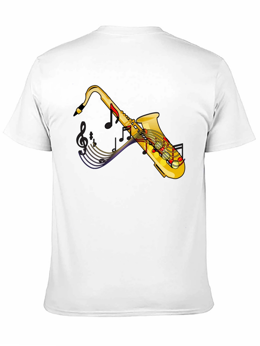 Saxophone Music T-Shirt - Black Graphic Tee