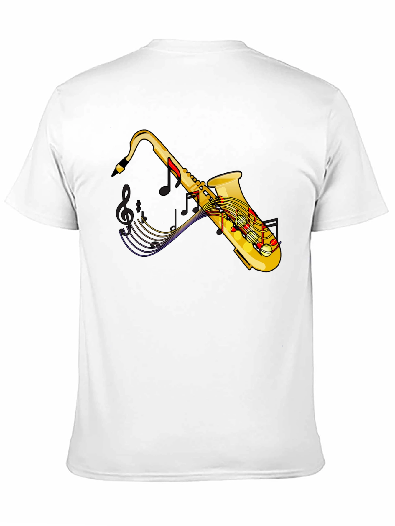 Saxophone Music T-Shirt - Black Graphic Tee