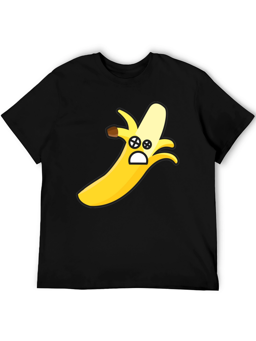 Funny Banana Face Graphic T-Shirt