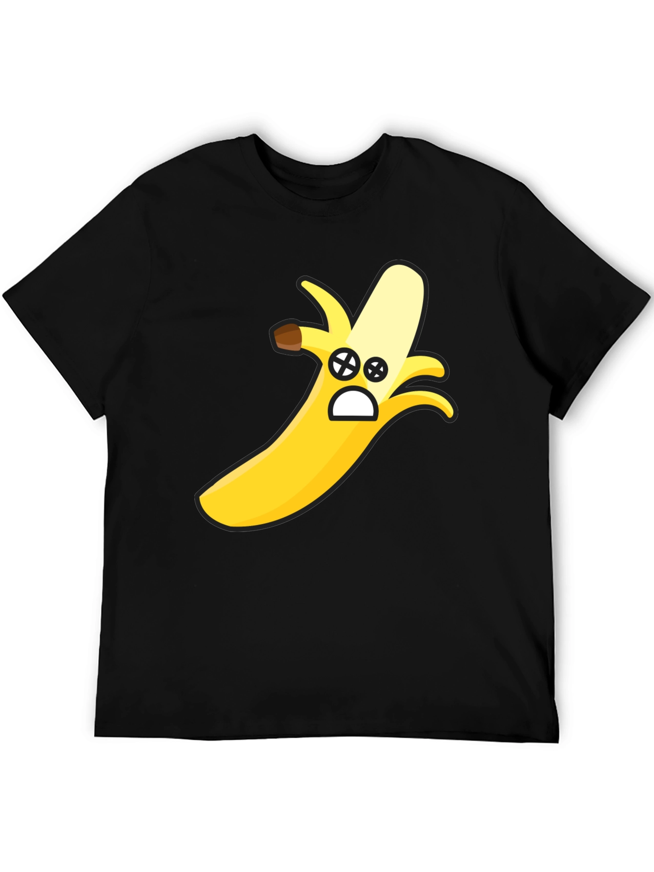 Funny Banana Face Graphic T-Shirt