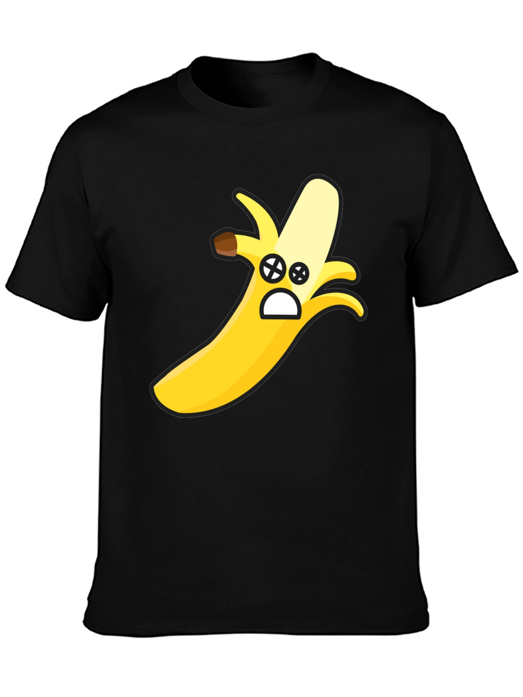 Funny Banana Face Graphic T-Shirt