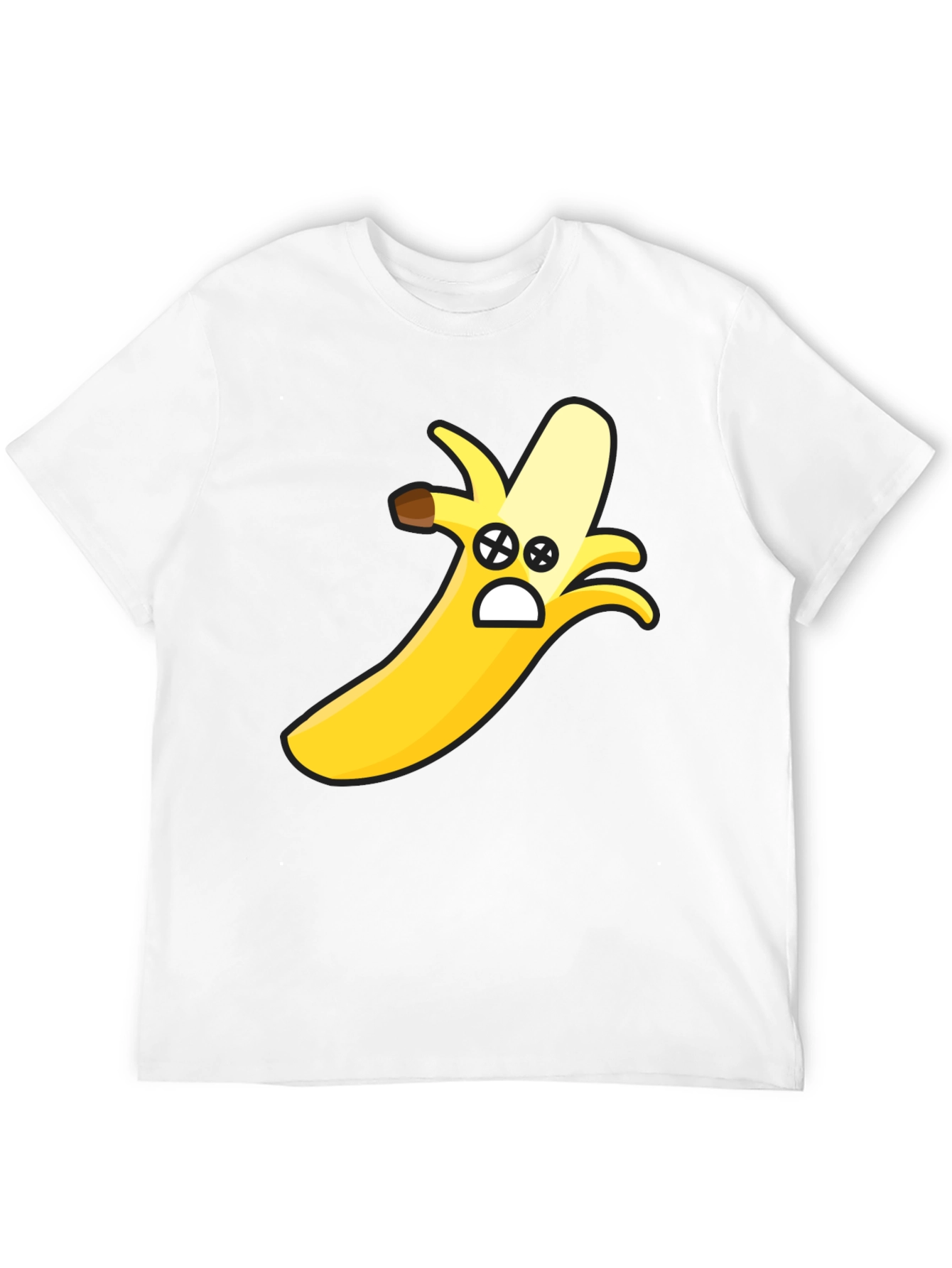 Funny Banana Face Graphic T-Shirt