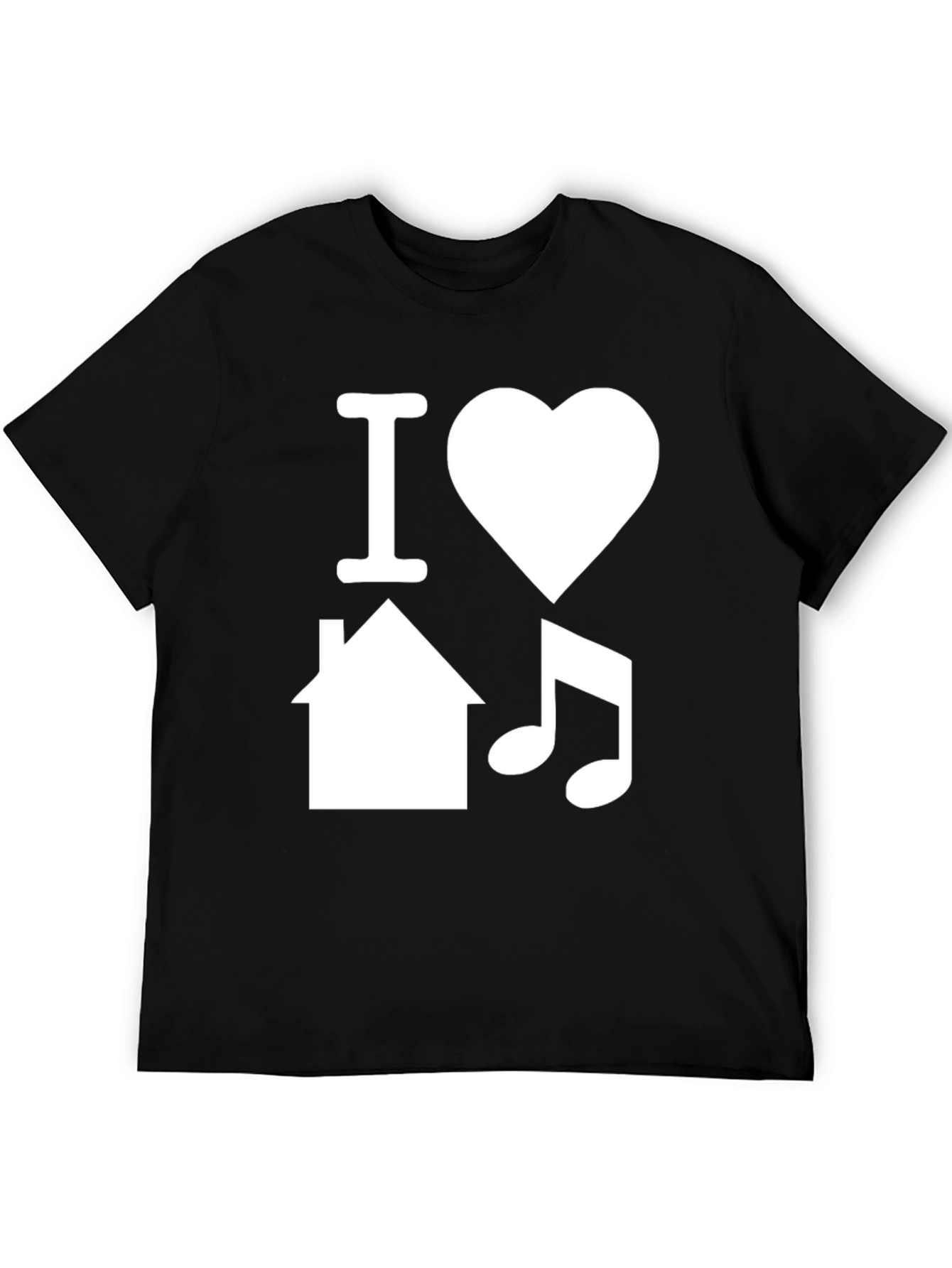 I Love House Music Graphic T-Shirt