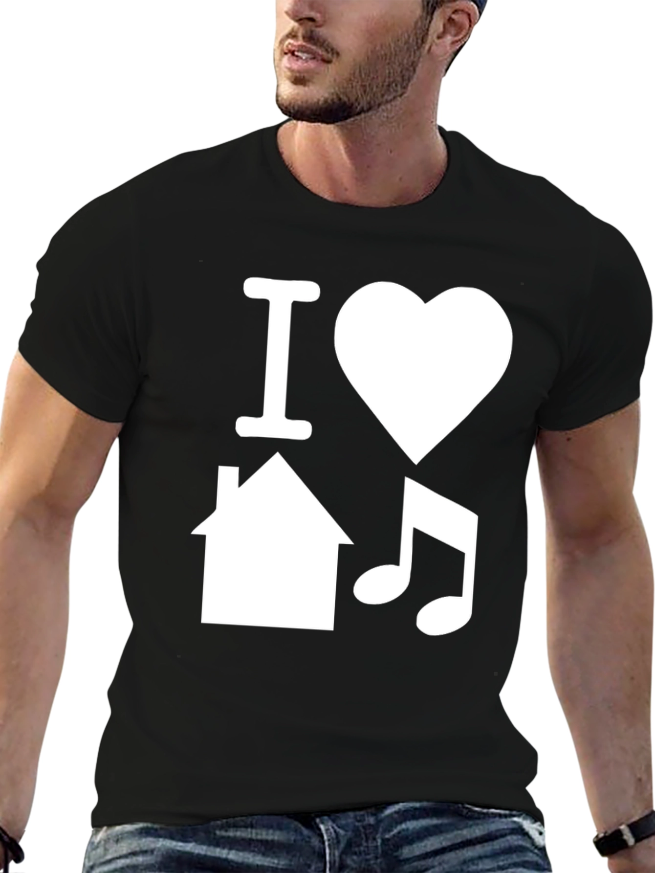 I Love House Music Graphic T-Shirt