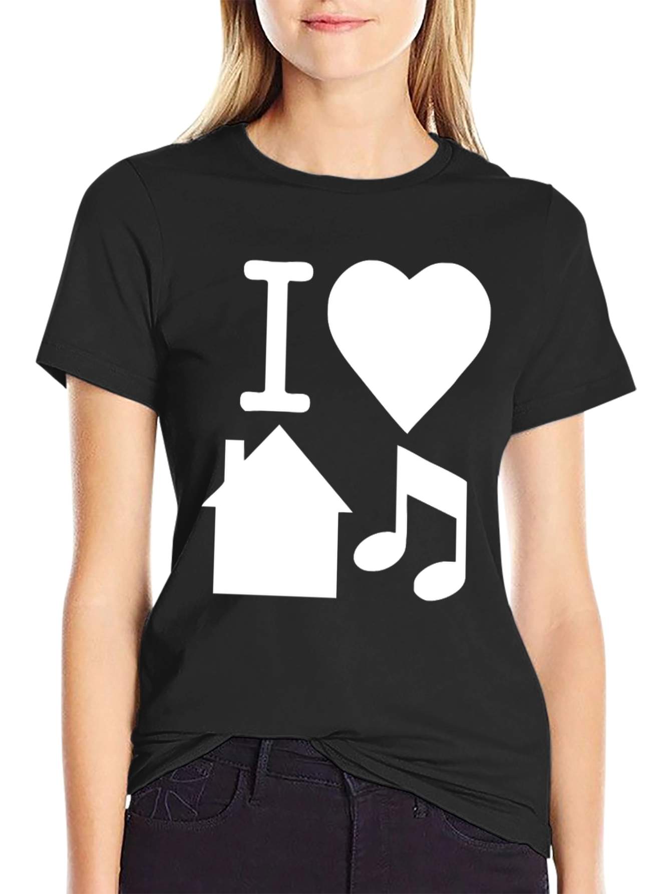 I Love House Music Graphic T-Shirt