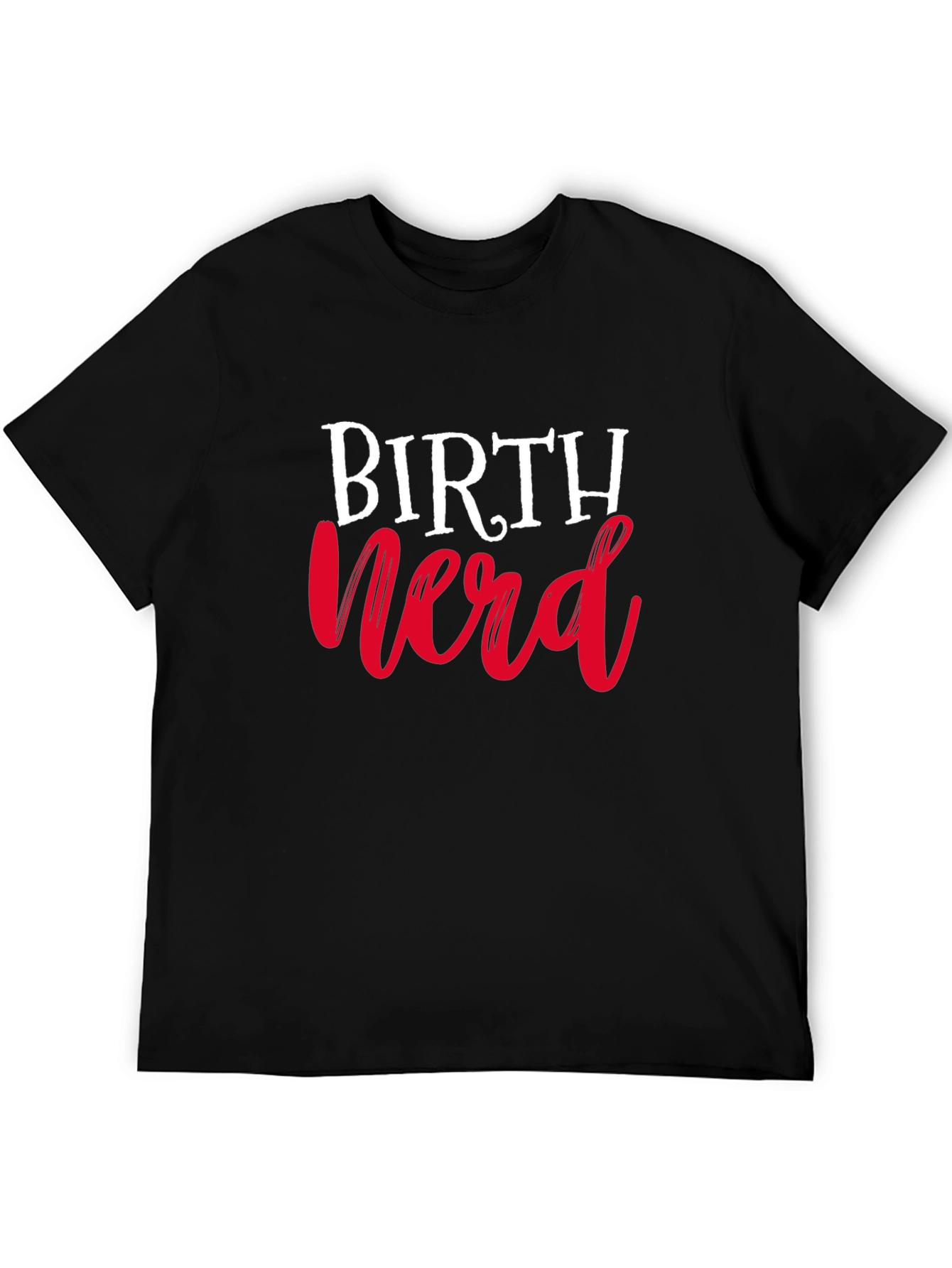 Birth Nerd T-Shirt - Black Cotton Tee