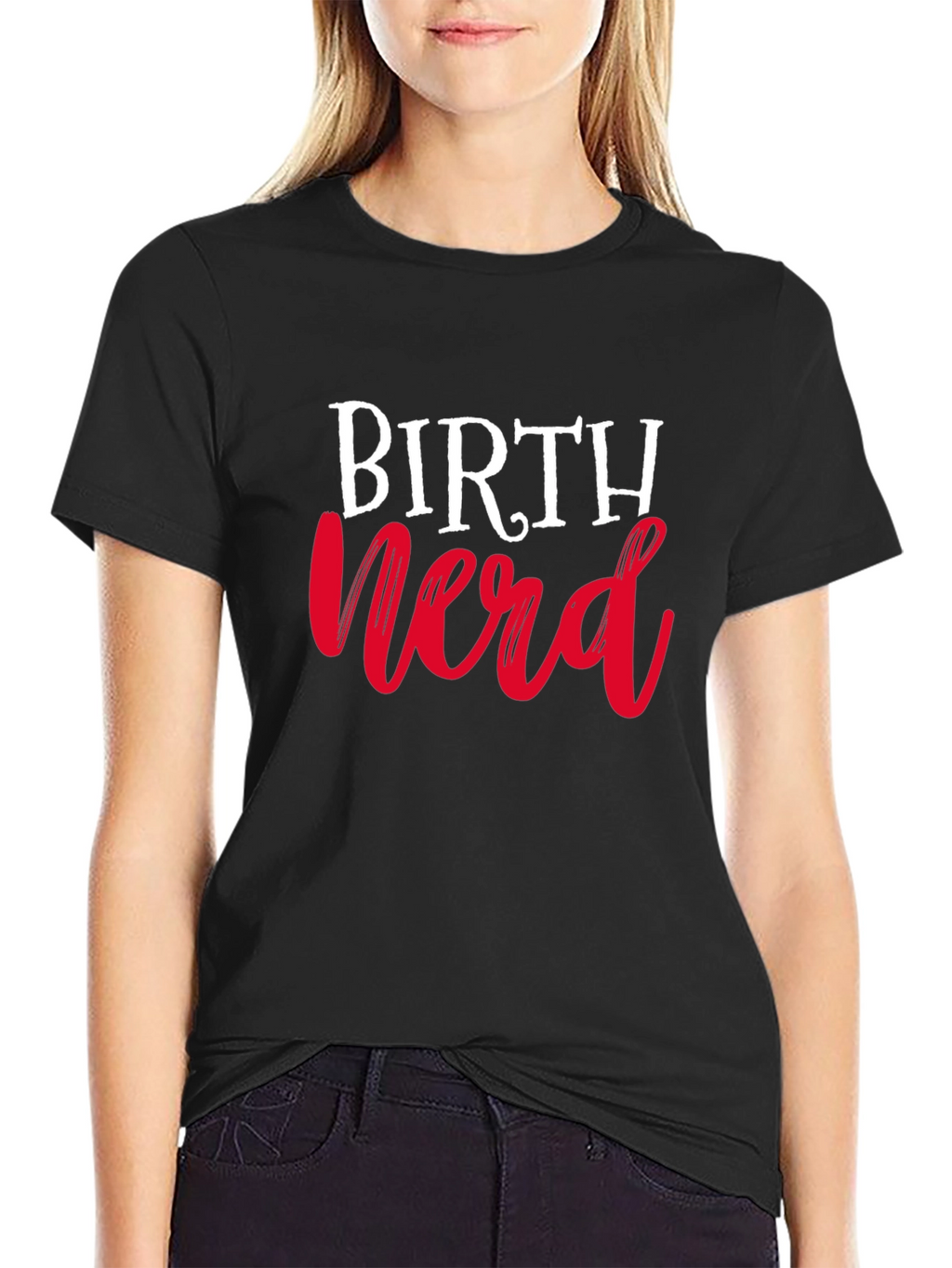 Birth Nerd T-Shirt - Black Cotton Tee