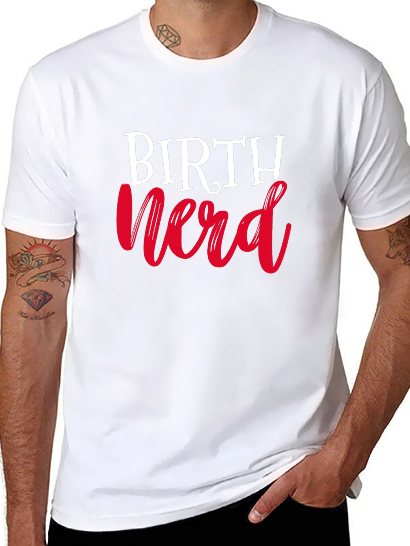 Birth Nerd T-Shirt - Black Cotton Tee