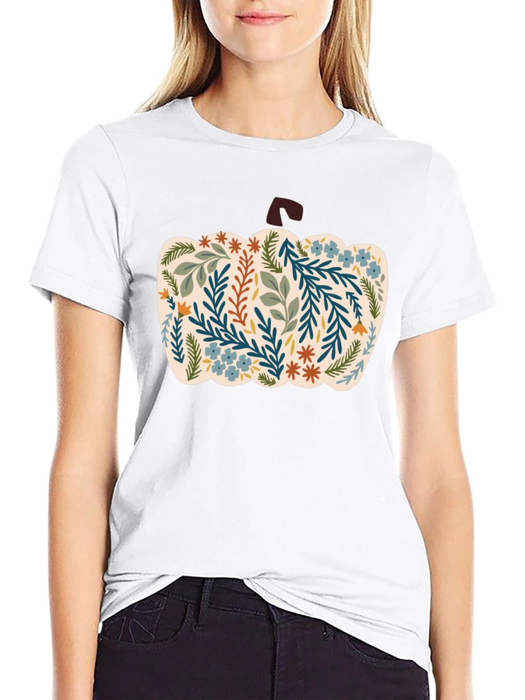 Floral Pumpkin Graphic Tee