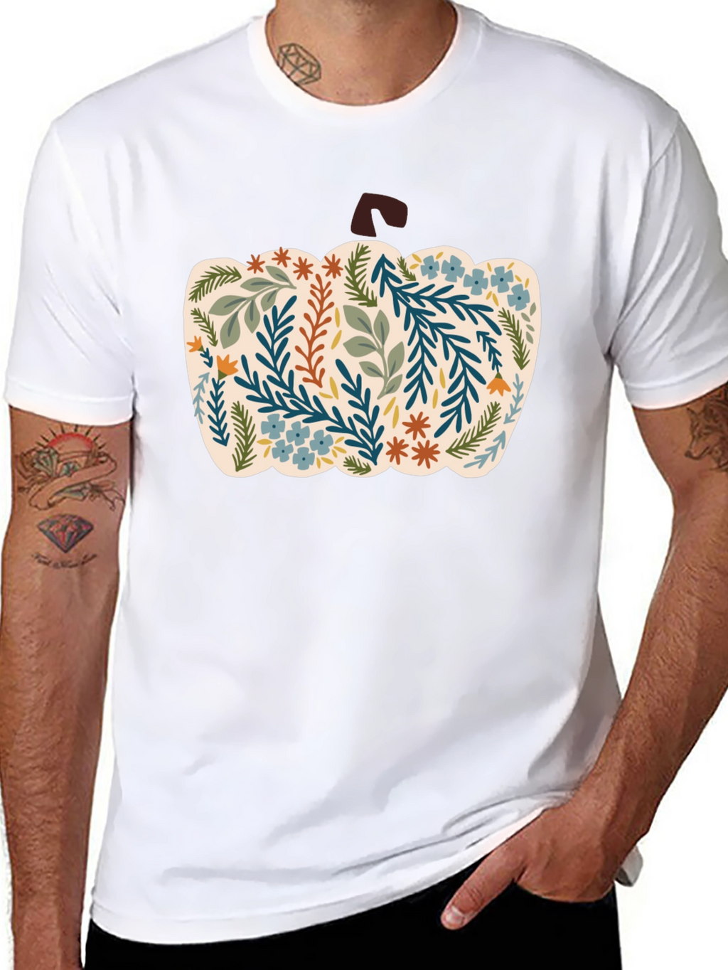 Floral Pumpkin Graphic Tee