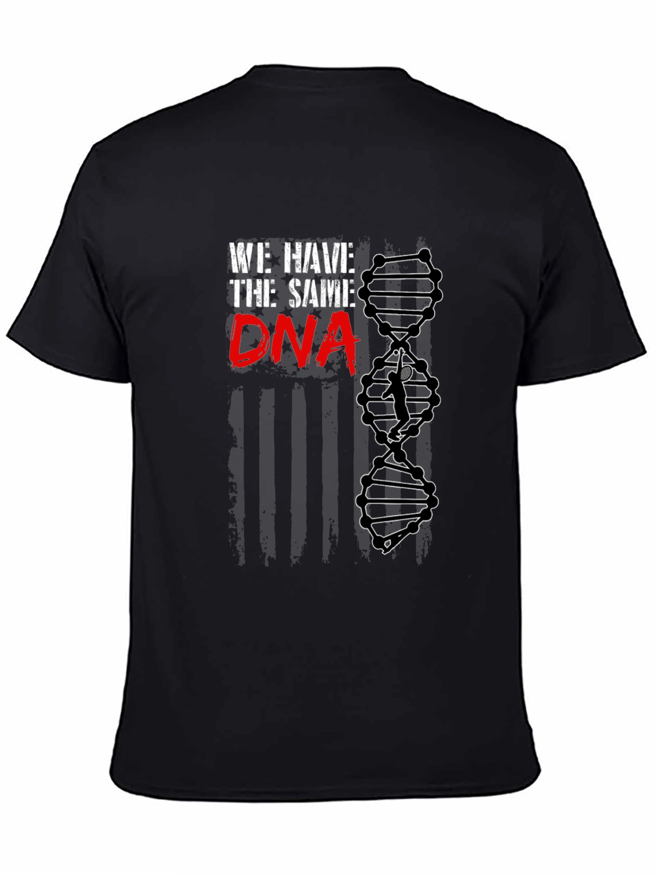 We Have The Same DNA Badminton Player Black T-Shirt
