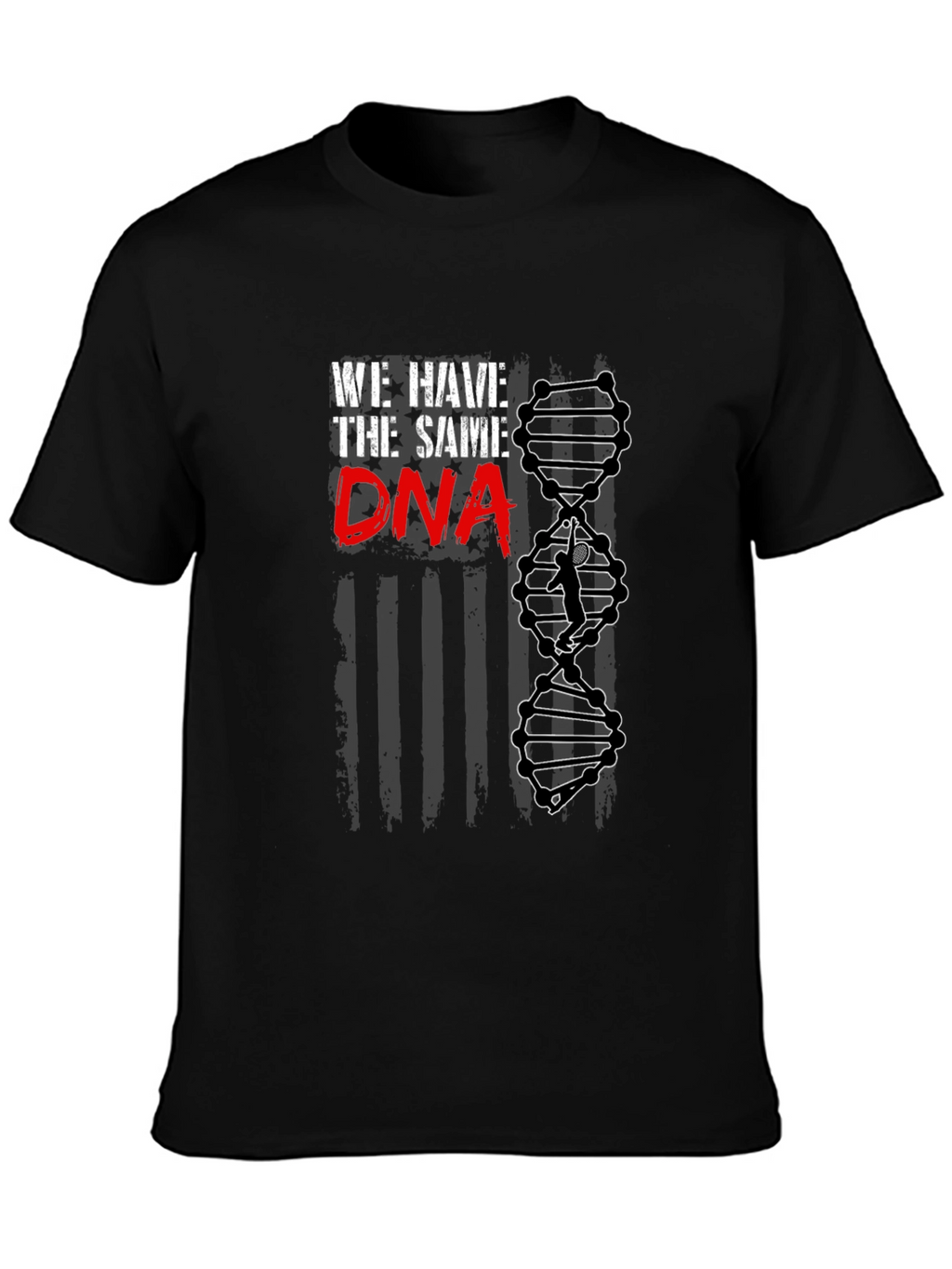 We Have The Same DNA Badminton Player Black T-Shirt